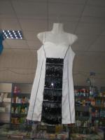 коктейльное платье атлас-пайетки 48разм.