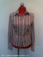 блуза-полоска cotton и стрейч